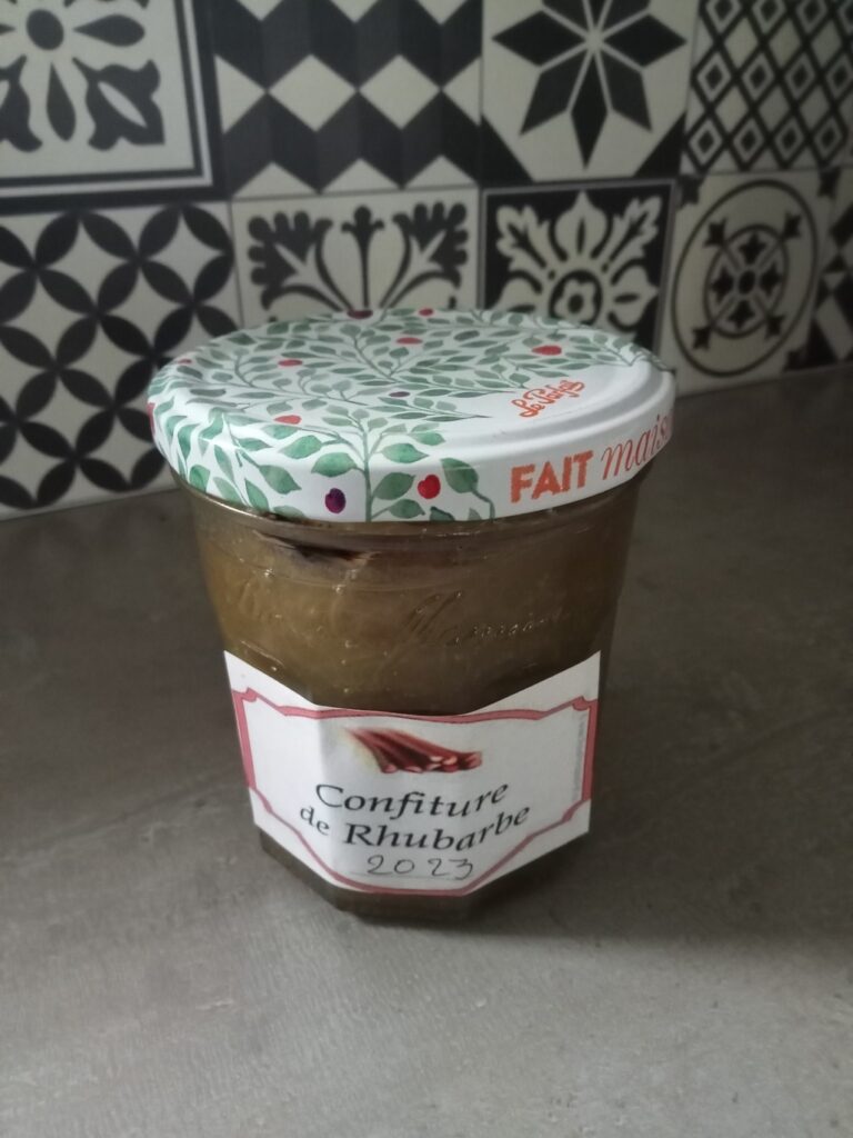 confiture rhubarbe